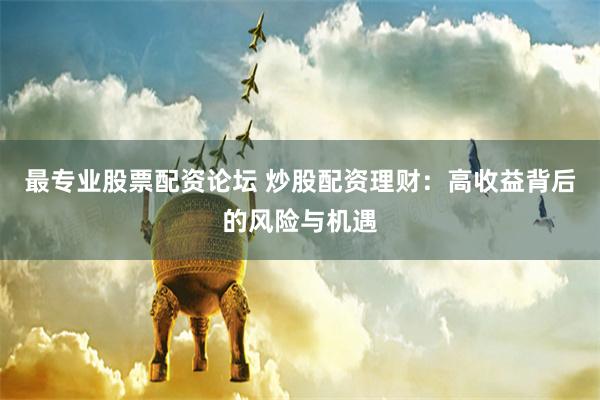 最专业股票配资论坛 炒股配资理财：高收益背后的风险与机遇